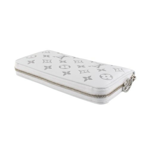 ルイヴィトン 長財布 レディース モノグラム ジッピー・ウォレット ホワイト LOUIS VUITTON M12154