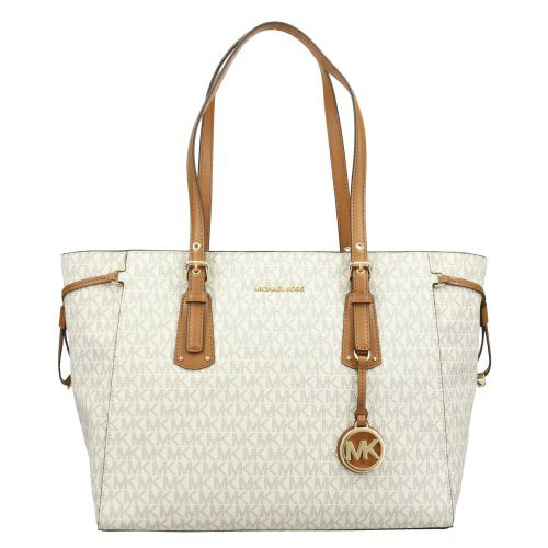 マイケルコース トートバッグ レディース ボイジャー ミディアム ロゴ トートバッグ VOYAGER ホワイト MICHAEL KORS 30F8GV6T2B 150 VANILLA