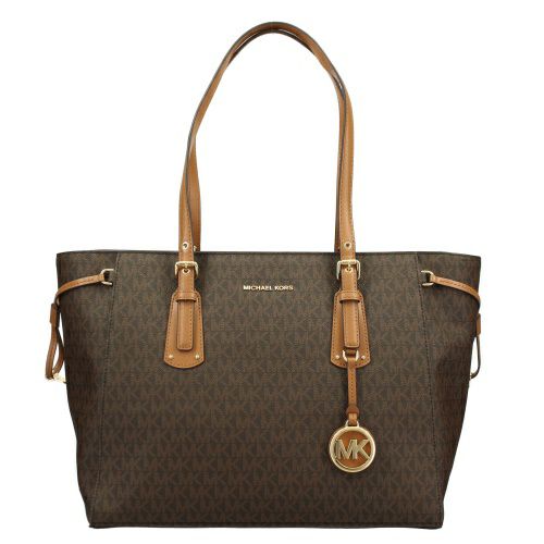 マイケルコース トートバッグ レディース ボイジャー ミディアム ロゴ トートバッグ VOYAGER ブラウン MICHAEL KORS 30F8GV6T2B 200 BROWN