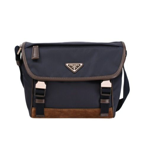 プラダ ショルダーバッグ メンズ トライアングルロゴ ネイビー PRADA 