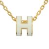 エルメス ネックレス レディース ポップH ミニ MINI POP H HERMES H147992F BLANC/GD