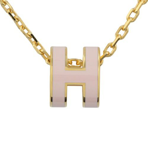 エルメス ネックレス レディース ポップH ミニ MINI POP H HERMES H147992F ROSE DRAGEE/GD