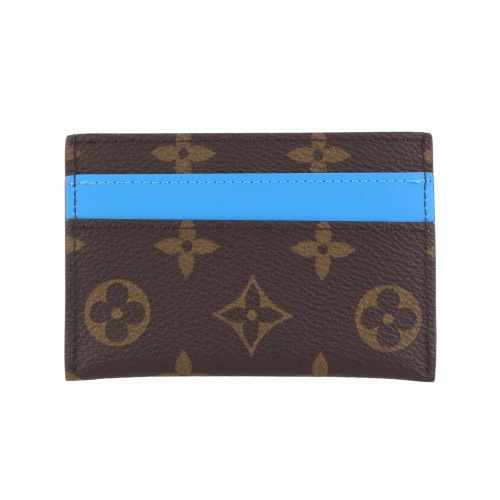 ルイヴィトン カードケース 名刺入れ レディース カードケース ポルト カルト･ダブル ブルー LOUIS VUITTON M12838 ガストン ブルー