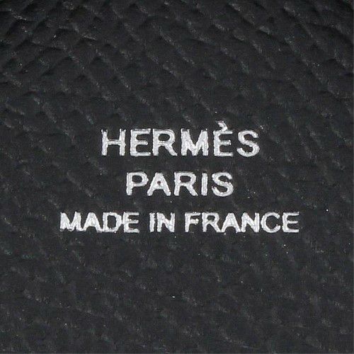 エルメス カルヴィ デュオ ノワール エプソン シルバー金具 W刻印 ブラック HERMES カードケース 名刺入れ コインケース メンズ レディース
