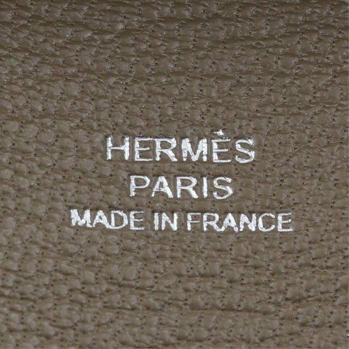 エルメス バスティア エトゥープ エプソン シルバー金具 W刻印 ブラウン HERMES コインケース メンズ レディース