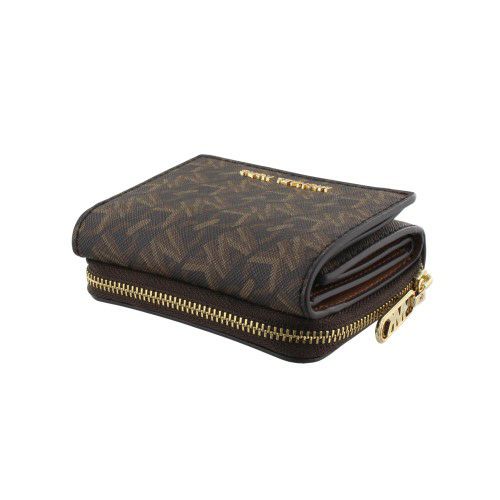 マイケルコース 三つ折り財布 コンパクト財布 レディース ブラウン MICHAEL KORS 32S4G8ED8B 227 BRN LUGGAGE