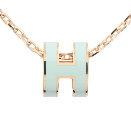 エルメス ネックレス レディース MINI POP H グリーン HERMES