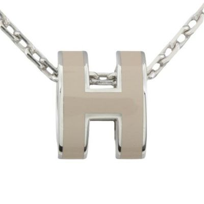 エルメス ネックレス レディース MINI POP H ブラウン HERMES H147992FP55 MARROM GLACE/SV