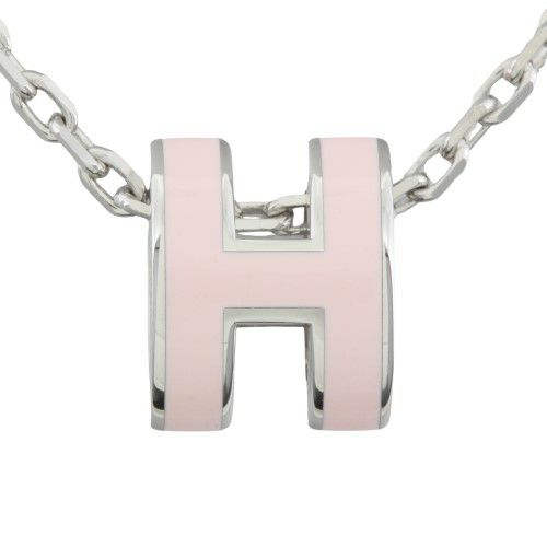 エルメス ネックレス レディース MINI POP H ピンク HERMES H109506B ROSE DRAGEE/SV