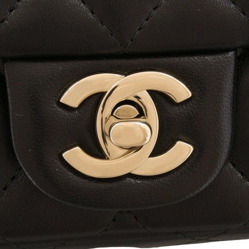 シャネル　CHANEL バッグ　② 2.55 ミニ ハンドバッグ、エイジド カーフスキン、ブラック
