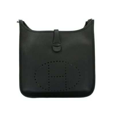エルメス エブリンIII PM トリヨンクレマンス ノアール シルバー金具 W刻印 ショルダーバッグ レディース ブラック HERMES