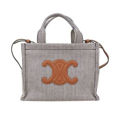 セリーヌ トートバッグ ハンドバッグ レディース トリオンフ SMALL CABAS THAIS ネイビー CELINE 19916 2FU5 07OC NAVY BLUE