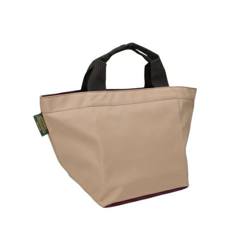 エルベシャプリエ ハンドバッグ トートバッグ レディース ナイロン舟型トートM ベージュ Herve Chapelier 1027N 63 Mastic/24 Aubergine
