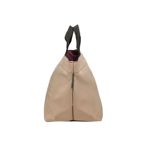 エルベシャプリエ ハンドバッグ トートバッグ レディース ナイロン舟型トートM ベージュ Herve Chapelier 1027N 63 Mastic/24 Aubergine