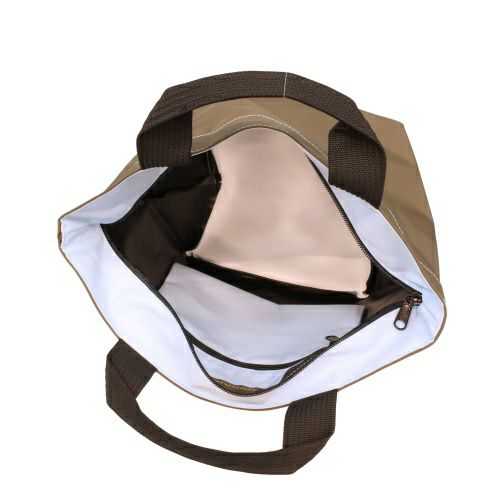 エルベシャプリエ ハンドバッグ トートバッグ レディース ナイロン舟型トートM ブラウン Herve Chapelier 1027N 64 Taupe/10 Bleuet
