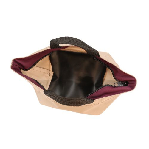 エルベシャプリエ ハンドバッグ トートバッグ レディース ナイロン舟型トートS ベージュ Herve Chapelier 901N 63 Mastic/24 Aubergine