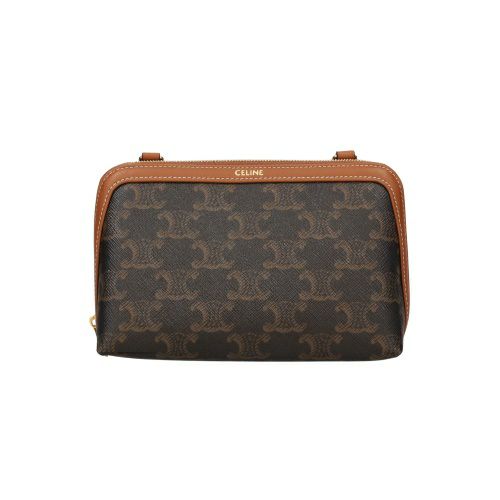 セリーヌ ショルダーバッグ レディース トリオンフ ブラウン CELINE 10E382CBX 04LU TAN