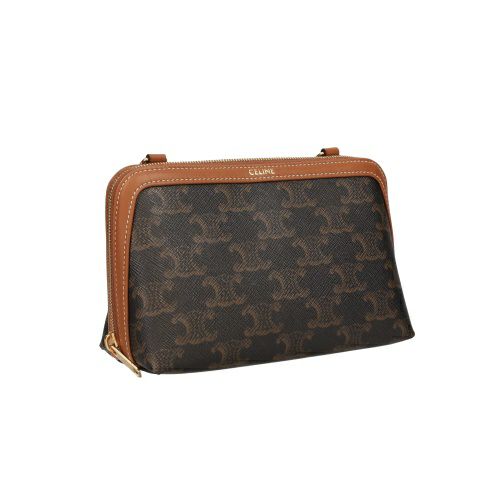 セリーヌ ショルダーバッグ レディース トリオンフ ブラウン CELINE 10E382CBX 04LU TAN