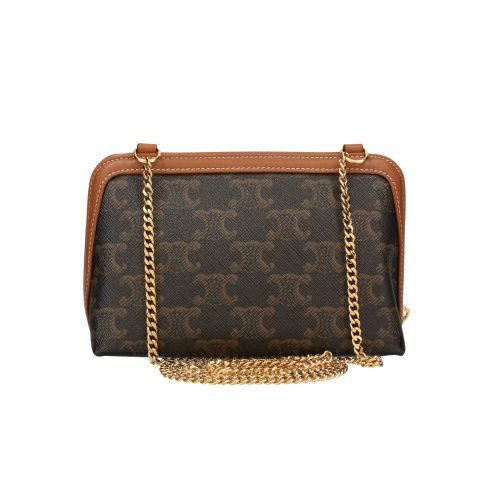 セリーヌ ショルダーバッグ レディース トリオンフ ブラウン CELINE 10E382CBX 04LU TAN