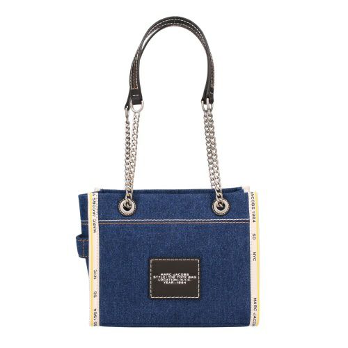 マークジェイコブス ショルダーバッグ レディース ザ デニム チェーン トート バッグ スモール ブルー Marc Jacobs 2F4HTT029H05 473 DARK WASH