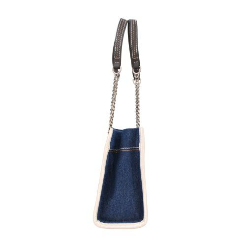 マークジェイコブス ショルダーバッグ レディース ザ デニム チェーン トート バッグ スモール ブルー Marc Jacobs 2F4HTT029H05 473 DARK WASH