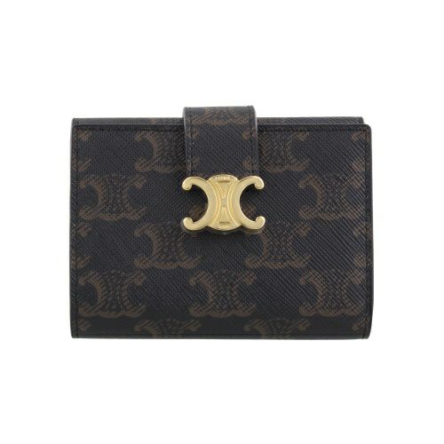 ラッピング可】セリーヌ CELINE コンパクトウォレット トリオンフ 二  
