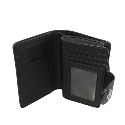 コーチ アウトレット 二つ折り財布 レディース ミディアム コーナー ジップ ウォレット・シグネチャー ジャカード ブラック COACH OUTLET CU402 SBKBK