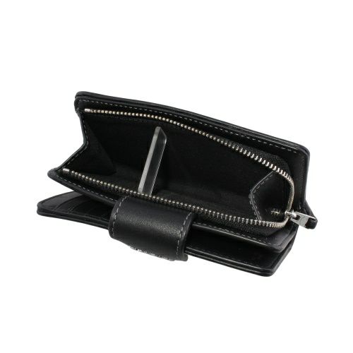 コーチ アウトレット 二つ折り財布 レディース ミディアム コーナー ジップ ウォレット・シグネチャー ジャカード ブラック COACH OUTLET CU402 SBKBK