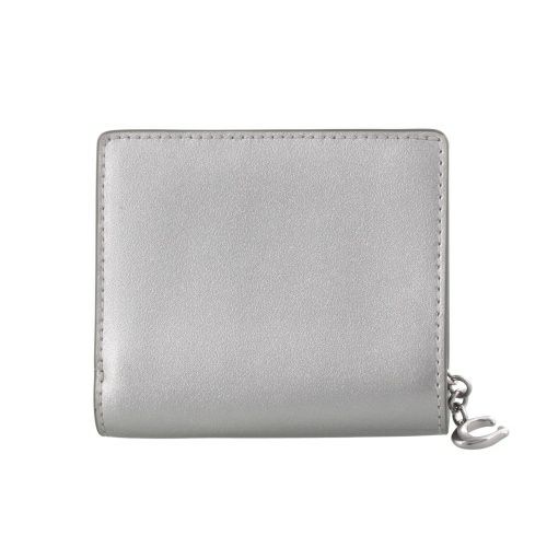 コーチ アウトレット 二つ折り財布 レディース スナップ ウォレット シルバー COACH OUTLET CW792 SVXC4
