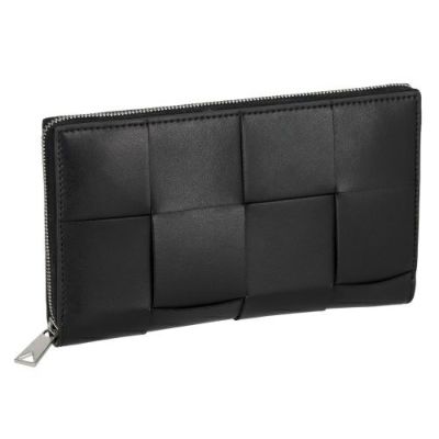 ボッテガヴェネタ 長財布 メンズ カセット ジップアラウンドウォレット ブラック BOTTEGA VENETA 649607 VBWD2 8803