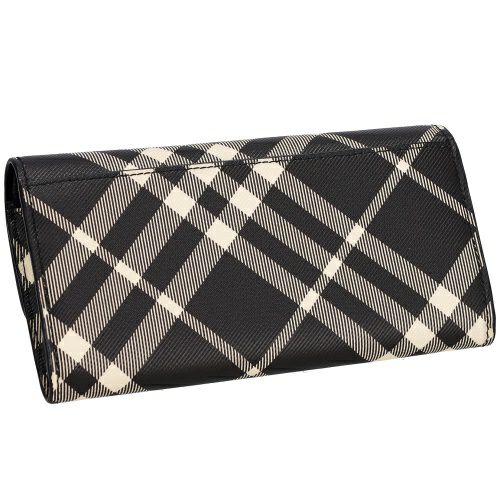 バーバリー 長財布 レディース ハルトン バーバリーチェック ブラック BURBERRY 8095269