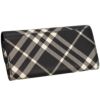 バーバリー 長財布 レディース ハルトン バーバリーチェック ブラック BURBERRY 8095269