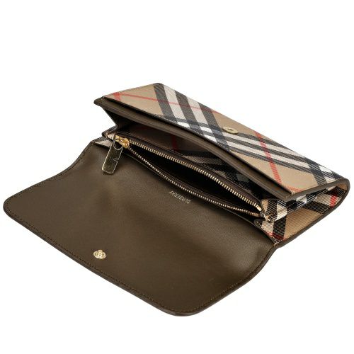 バーバリー 長財布 レディース ハルトン バーバリーチェック ベージュ BURBERRY 8095272