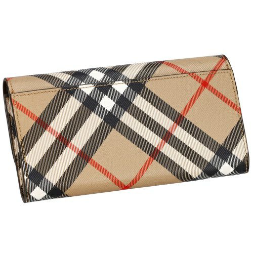 バーバリー 長財布 レディース ハルトン バーバリーチェック ベージュ BURBERRY 8095272