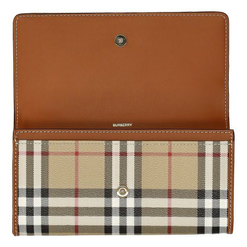 バーバリー 長財布 レディース ハルトン ヴィンテージチェック ベージュ BURBERRY 8094421 ARCHIVE BEIGE