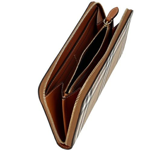 バーバリー 長財布 メンズ レディース エルモア ヴィンテージチェック ベージュ BURBERRY 8094438 ARCHIVE BEIGE