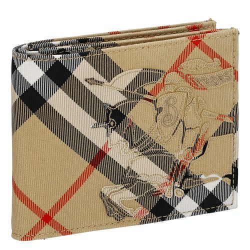 バーバリー 二つ折り財布 メンズ ベージュ BURBERRY 8097588