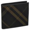 バーバリー 二つ折り財布 メンズ シーシービル ジャガード ブラック BURBERRY 8099816 SHADOW