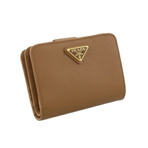 プラダ 二つ折り財布 レディース トライアングルロゴ
