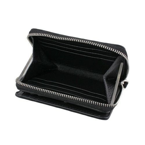ロダニア 二つ折り財布 レディース ブラック RODANIA RDOC275BK