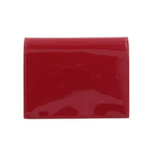 プラダ 二つ折り財布 コンパクト財布 レディース トライアングルロゴ VERNICE レッド PRADA 1MV204 069 F0E06 CHERRY