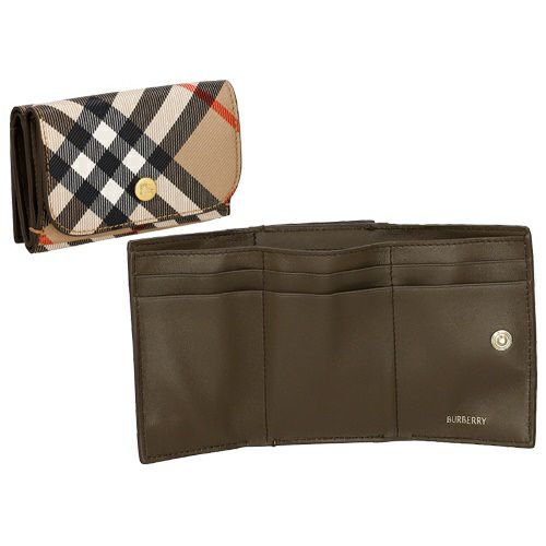 バーバリー 三つ折り財布 コンパクト財布 レディース ヴィンテージ