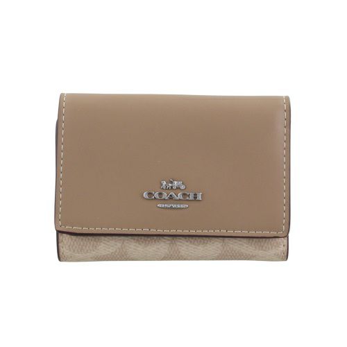 コーチ アウトレット 二つ折り財布 レディース シルバー/ダーク  