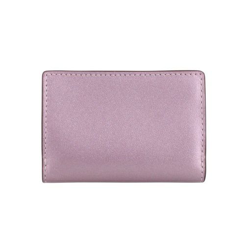 コーチ アウトレット 三つ折り財布 コンパクト財布 レディース マイクロ ウォレット ピンク COACH OUTLET CW805 SVPK9 メタリックピンク