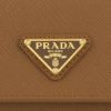 プラダ 三つ折り財布 コンパクト財布 レディース トライアングルロゴ サフィアーノ ブラウン PRADA 1MH044 QHH F03BH CARAMEL 0