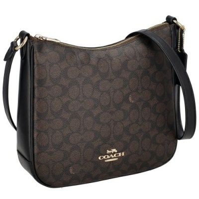 コーチ アウトレット ショルダーバッグ レディース エリー ファイルバッグ シグネチャー ブラウン COACH OUTLET CZ177 IMXAQ