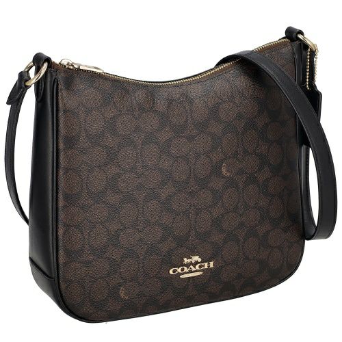 コーチ アウトレット ショルダーバッグ レディース エリー ファイルバッグ シグネチャー ブラウン COACH OUTLET CZ177 IMXAQ