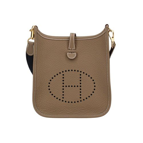 エルメス エブリンTPM エトゥープ アマゾン トリヨンクレマンス ゴールド金具 W刻印 ブラウン HERMES ショルダーバッグ レディース