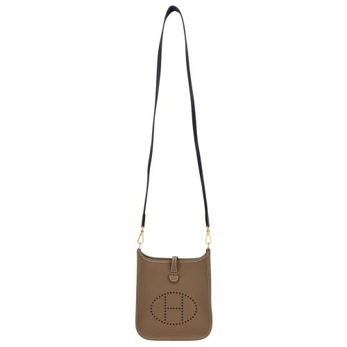 エルメス エブリンTPM エトゥープ アマゾン トリヨンクレマンス ゴールド金具 W刻印 ブラウン HERMES ショルダーバッグ レディース