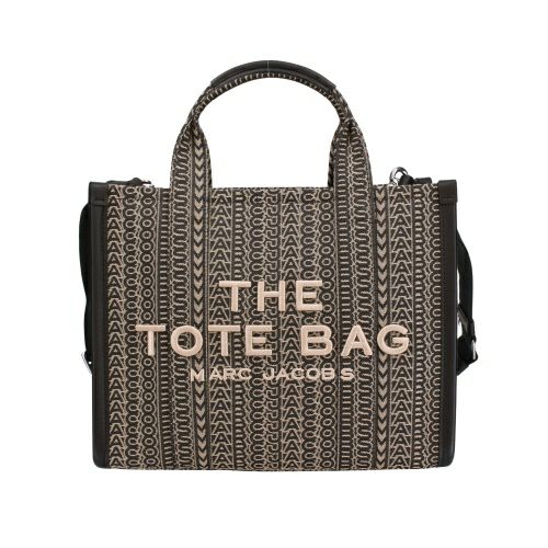マークジェイコブス トートバッグ レディース ザ モノグラム ジャカード トート バッグ ミディアム ブラック Marc Jacobs 2F4HTT015H05 261 BEIGE MULTI